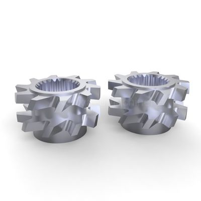 شراء محرك طحن مزدوج المسمار ذو عنصر خلط مسنون شفرات عكسية للخلط الصناعي online manufacture
