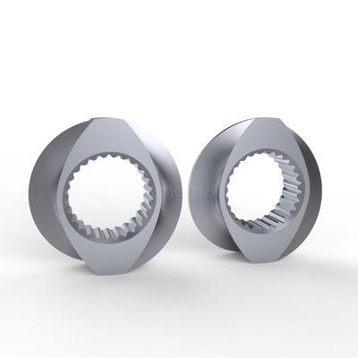 شراء تخصيص العناصر الانتقالية المزدوجة المسمار المزدوج الرمل الانفجار الملمع للبلاستيك online manufacture